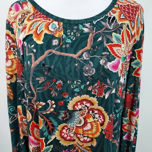 Johnny Was Orizaba Puff Sleeve Top Size Large - Picture 2 of 8